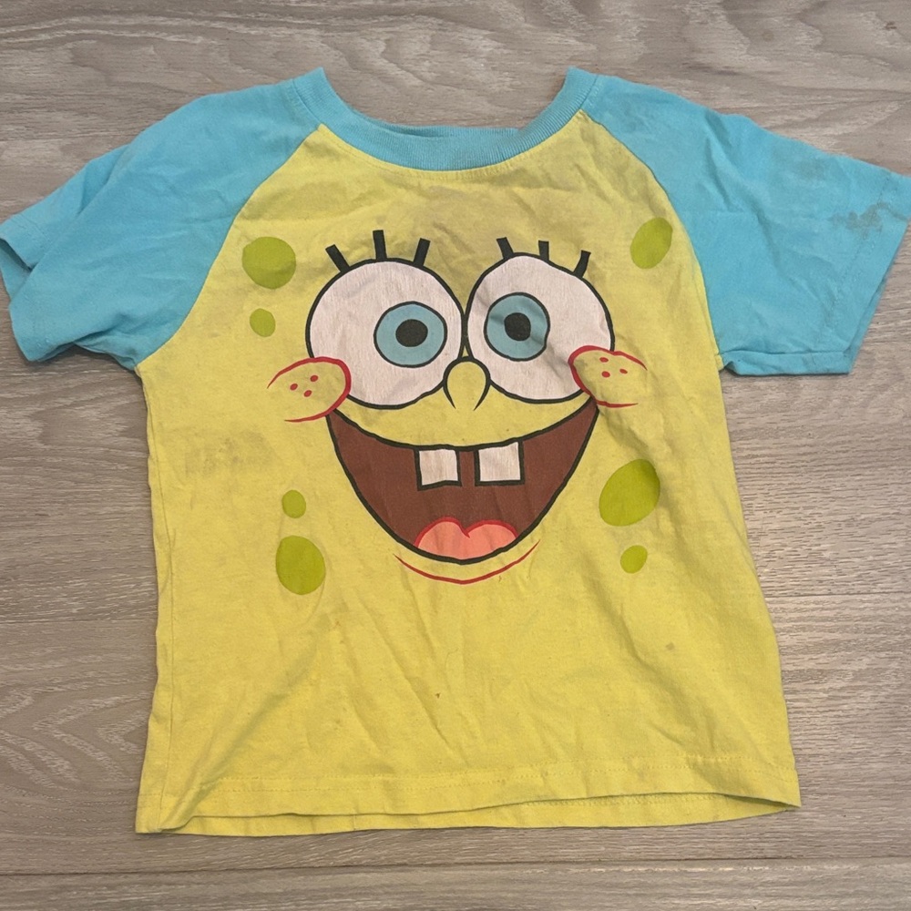 SpongeBob SquarePants Kids Tee in Yellow and Blue